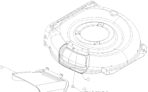 Side Discharge Chute Diagram and Parts List for 11A-B23Z752 2022 Yard Machines Lawn Mower